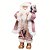 Boneco Papai Noel em Pé com Roupa Rosa Claro e Dourado 85cm - Ref 1921967 Cromus - Imagem 1