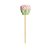 Pick Aplique Curto Cupcake para Doces Verde CROMUS Jogo com 6 unidades - Imagem 1