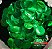 Confete Metalizado para Balão Verde Redondo 2cm com 3 Gramas - Imagem 1