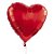 Balão de Gás Hélio 18 polegadas Metalizado coração vermelho- Unitário - Imagem 1