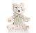 Urso de Tecido Florido com Laço Verde Claro (Marzipan) Cromus 1421091 - Imagem 1