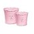 Kit Vaso de Ceramica Rosa Bebe Cromus 29000927 - Imagem 1