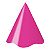 Chapéu de Aniversário Papel Pink Liso 8 un - Silver - Imagem 1