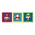 Quadro Moldura Sortido de Papel Super Mario Bros com 3 Unidades Cromus 23012094 - Imagem 1
