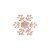 Luminoso Floco de Neve com 12 Leds Brancos 2AA - Cromus Esp 1470910 - Imagem 1