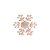 Luminoso Floco de Neve com 12 Leds Brancos 2AA - Cromus Esp 1470910 - Imagem 1