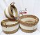 Kit Cestas de Palha Natural com Branco - 3 Unidades 35X28cm 69126001 D&A - Imagem 3