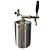 KIT: Growler Inox Mini Keg 5L + Tampa Growler em Inox com Torneira Italiana e Reguladora de CO2 - Imagem 1