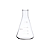 Erlenmeyer 500mL em Vidro Graduado Boca Estreita - Imagem 1