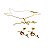 Conjunto colar e brinco personalizado com logotipo ou frase - Imagem 1