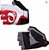 Luva Pearl Izumi Select de Ciclismo Unissex MTB Speed Lazer Dedo Curto Vermelho Branco - Imagem 2