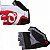 Luva Pearl Izumi Select de Ciclismo Unissex MTB Speed Lazer Dedo Curto Vermelho Branco - Imagem 3
