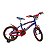 Bicicleta Infantil Rharu Aro 16 Roda Aluminio Azul Vermelho - Imagem 1
