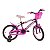 Bicicleta Infantil Rharu Aro 16 Roda Aluminio Violeta Flower - Imagem 1
