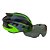 Capacete High One de Ciclismo MTB Speed Lazer Com Oculos de Iman e Luz traseira Preto Cinza Verde Tam G - Imagem 1