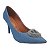 Scarpin Vizzano Básico Salto Alto Bico Fino Coração Strass Jeans - Imagem 1