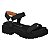 Sandália Papete Feminina Vizzano Flatform Tratorada Confortável Leve Preto - Imagem 1