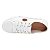 Tênis Moleca Feminino Casual Sola Alta Flatform Moda Branco - Imagem 4