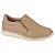 Tênis Feminino Modare Slip On Ortopédico Zíper Conforto Bege - Imagem 1