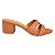 Tamanco H Vizzano Feminino Salto Médio Conforto Sandalia Moda Camel - Imagem 5