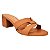 Tamanco H Vizzano Feminino Salto Médio Conforto Sandalia Moda Camel - Imagem 1