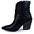 Bota Feminina Texana Country Western Cano Médio Moda Preto - Imagem 4