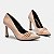 Scarpin Sapato Via Marte Salto Alto Bico Fino Fivelas Creme - Imagem 3