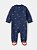 Pijama 100% Algodão com Zíper 2 Sentidos - Azul Marinho - Imagem 1