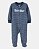 Pijama 100% Algodão com Zíper - Azul - Imagem 1