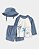 Conjunto de Banho Infantil Masculino com 3 Peças — Proteção UV de Manga Longa - Imagem 1