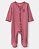 Pijama Macacão para Bebê Menina Floral em Algodão, com Zíper de Duas Vias – Rosa - Imagem 1
