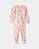 Pijama Infantil Feminino de Páscoa com Coelhinha em Algodão 100% — Modelo Justo de 1 Peça - Imagem 1