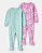 Kit com 2 Pijamas Florais com Borboletas - Imagem 1