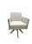 Cadeira Liliam (Giratória) - Linho Cru Bege - Imagem 2