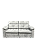 Sofá Monalisa - Veludo Cinza Texturizado - Imagem 1