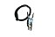Garra Negativa Com Cabo 1,5m 200a Lynus Conector 9mm Lynus - Imagem 2