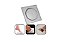 Ralo Click Dami 10x10 Inteligente Pop Up Inox Oculto Invisível para banheiro e cozinhas acabamento premium - Imagem 1