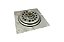 Ralo Click 15x15 Cm Para Banheiro Quadrado Aço Inteligente Bestfer - Imagem 6