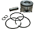 Pistao com Aneis de Segmento Motor Diesel Gerador TDG8500SLE 14HP TDE140XP/EXP/RXP/REXP Toyama - Imagem 4