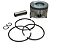 Pistao com Aneis de Segmento Motor Diesel Gerador TDG8500SLE 14HP TDE140XP/EXP/RXP/REXP Toyama - Imagem 1