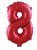 Balão Metalizado Número Vermelho 70 8 - Imagem 1