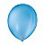 BALÃO SÃO ROQUE LISO 16 REDONDO C/10 AZUL TURQUESA - Imagem 1