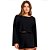 BLUSA CROPPED DECOTE CANOA PRETO - ALTOGIRO - Imagem 1