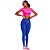 LEGGING NZ COM CADARCO E SILK AZUL PLANETARIO - CAJUBRASIL - Imagem 1