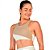TOP DECOTE ALTO COSTAS ASSIMETRICA BEGE CASTANHO - ALTOGIRO - Imagem 1