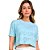 T-SHIRT CROPPED MESH ALTO GIRO AZUL PASTEL - ALTOGIRO - Imagem 1
