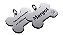 Placa Osso Inox com strass - Imagem 1