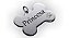 Placa Osso Inox com strass - Imagem 2