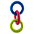 Brinquedo Argolas Triplas de Borracha Para Cães 18cm - Imagem 1