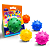 Bolinha Maciça Petball 75mm Pacote Individual - Modelo Cravo - Cor Azul - Imagem 1